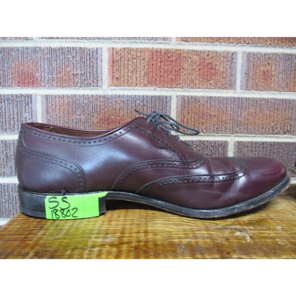 Allen Edmonds Mens Marlow Brown Leather Wingtip Oxford Dress Shoes 9 D USA